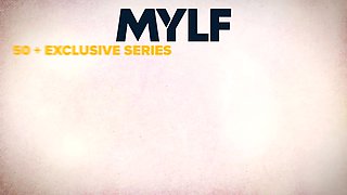 Curvy cougar Crystal Clark entices teenie stud and drains his Big Cock on her face and glasses - mylf