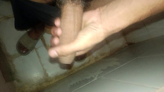 He was stealthily hitting the hilt in the bathroom. Someone made a video