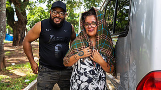 Fat Mature Gets Anal Fist Fucked in My Van