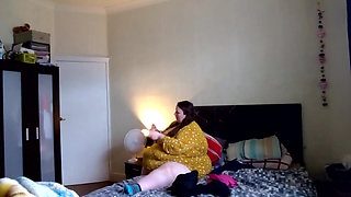 BBW SSBBW bedroom stripping