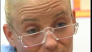 Pigtailed sweetie slammed by her teacher