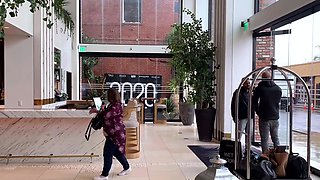 Busty Czech amateur fucks outdoor in public