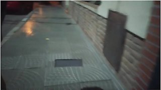 Sex With A Naked Girl In Public On The Streets Of The City Caught By Hot Voyeurs
