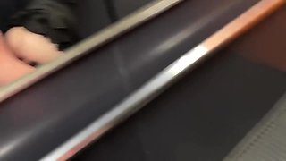 She Was Almost Caught In Elevator With Cum On Face After Bwc