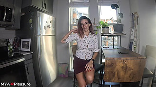 Mya Gym Interview with Flexing and Shirt Ripping