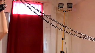 Relentless cock and balls punishment for pitiful old slave