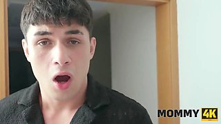 MOMMY4K. Bathroom game ended up as a really hot sex with mature whore