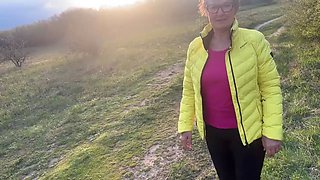 The Anal Granny Outdoors!!!