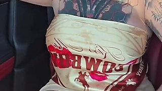 StepMom Catches StepSon Touching Himself in the Car with Her.