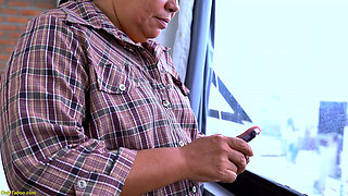 Extreme Fat Granny Squirts During Anal Sex