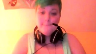 Busty BBW Amateur Babe on Webcam