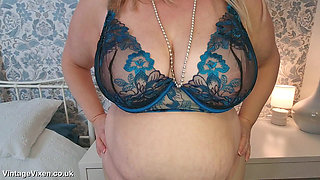 Big Titted Teasing BBW MILF Slut Bent Over and Spanked