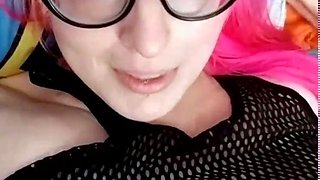 Big Boobed Blonde Masturbates With A Dildo In The Bathroom