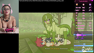 Hentai Game Makes Me So Wet I Can't Stop Fingering Myself LIVE!