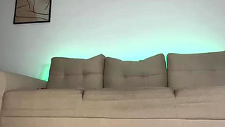 Squirting with dildo and oil show