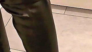 Blonde Girl Gets Fucked in Overknee Boots in the Kitchen