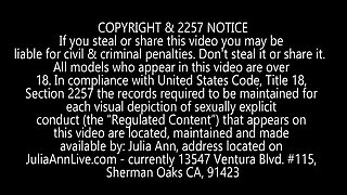 Julia Ann Playing Footsie with Casey Calvert