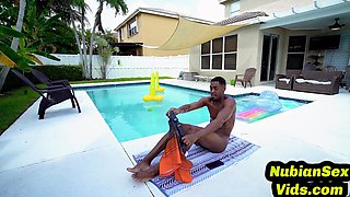 Big ass horny ebony drilled by big black cock fucker