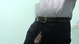 Indian desi man enjoy masterbation show with neighbour uncle and dildo vibrator