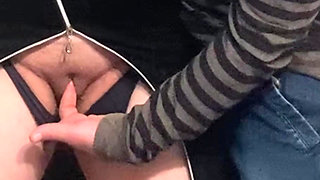 Omg!!! Stranger in Crowded Subway - Pussy Fingering