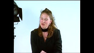 German Babe Nude Interview Showing Perfect Body in Pantyhose