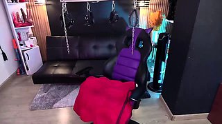 Blonde tight pussy babe solo toy fun in glamour masturbation
