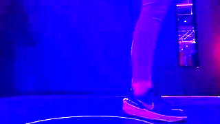 Women Feel Hot Being in the Gym and Touch Each Other in the Bathroom