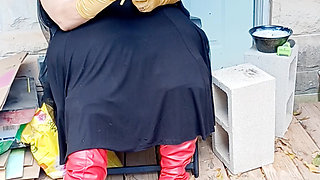 Bat Girl Is Taking a Smoke Break in Her