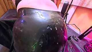 Jenna Blue Butt Stretching Anal - Huge Cumshot on Big Ass from Pegging Husband