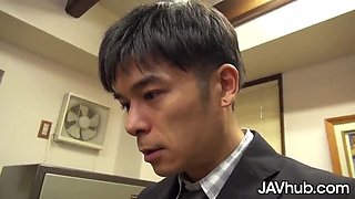 Asian Babe Anna's Steamy Night with Boss - Hardcore Fingering & Standing Fuck