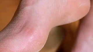 Nylon Heel Tease - Close-up Asmr Soft Stocking Rubbing Gentle Tugging Sounds