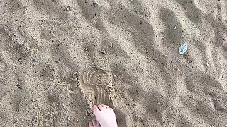 Barefoot Walking on the Beach Sfw