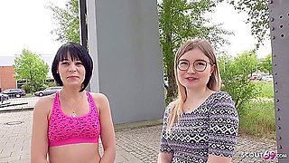 Two Candid Girls From Berlin I First Ffm Threesome At Real Pickup Sex - Tiny Emily