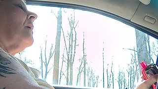 Masterbation in Car Driver Seat