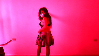 Bad Student!! Seducing My Teacher in Uniform on a Live Video Call