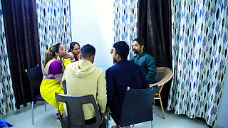 OFFICE OWNER AND EMPLOYEES HELD GROUP PARTY AND TWO GIRLS WERE ALSO PRESENT