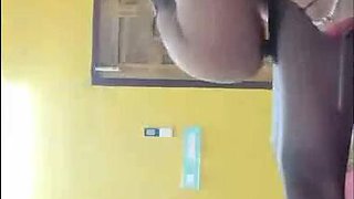 Mischievous Indian Chick Flashes and Romping