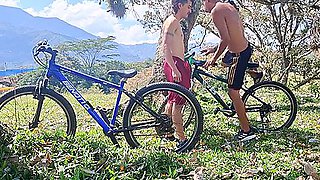 Cyclist Sex Outdoor Bareback