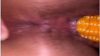 Strap-On Play: Watching Her Pussy Stretch Open