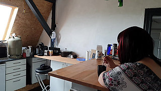 Cleaning the Kitchen with Fixed Eggs Housework with a Difference