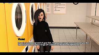 Elmwood University - Romantic Date Night with Goth College Girl