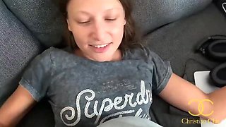 Talia Mint Teen Slut Sucks Christian Clay Big Cock Blowjob POV