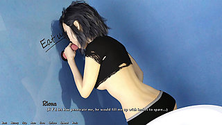 Riona Ep 1stranger Dan Fucks Riona Through Washroom Glory Hole Then Feeds Her His Cock in the Mouth