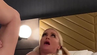 Blonde MILF with Pigtails Masturbates for You