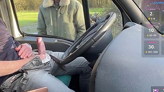 Ninosolos Big Cock Tease Draws Captain Fur to Truck