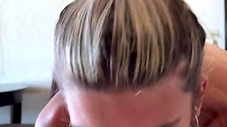TikTok Girl Gives Sloppy Blowjob! Cums in mouth