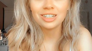 Ex wifey blonde homemade solo masturbation fun