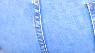 Redhead Jeans Lap Farts POV - Rubbing on Your Dick