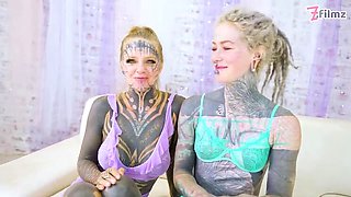 Heavily Tattooed Teens Fuck Hard - ATM & Gapes with Facial Cumshot