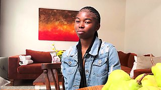 This EBONY TEEN snuck out of home